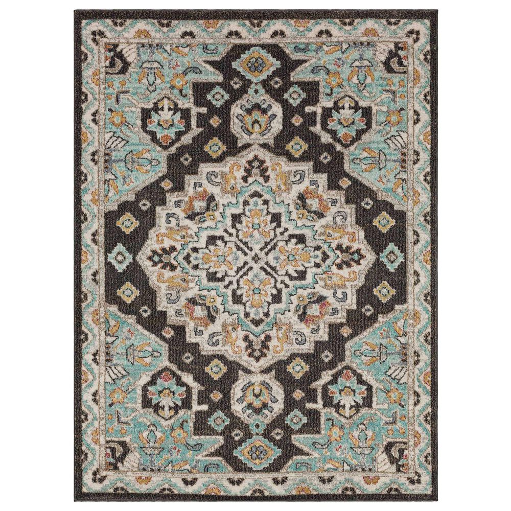 Mohawk Whimsy R1113 Black 5"3" x 8" Area Rug, , large