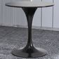 Leisuremod Verve 27" Round Dining Table with Sintered Stone Top in Black - Table Only, , large
