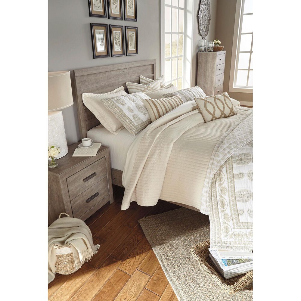 Signature Design by Ashley Culverbach 4 Piece King Bedroom Set in Driftwood Gray, , large