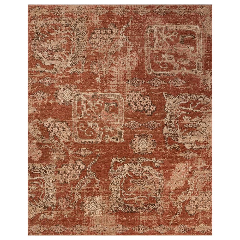 Loloi Winchester Brick and Beige 8"6" Round Area Rug, , large