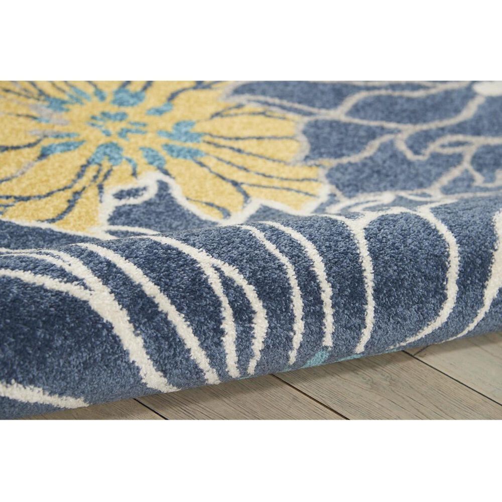 Nourison Passion PSN17 6&#39;7&quot; x 9&#39;6&quot; Blue Area Rug, , large
