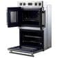 Forno Gallico 30" Double Electric Wall Oven with French Door in Stainless Steel, , large