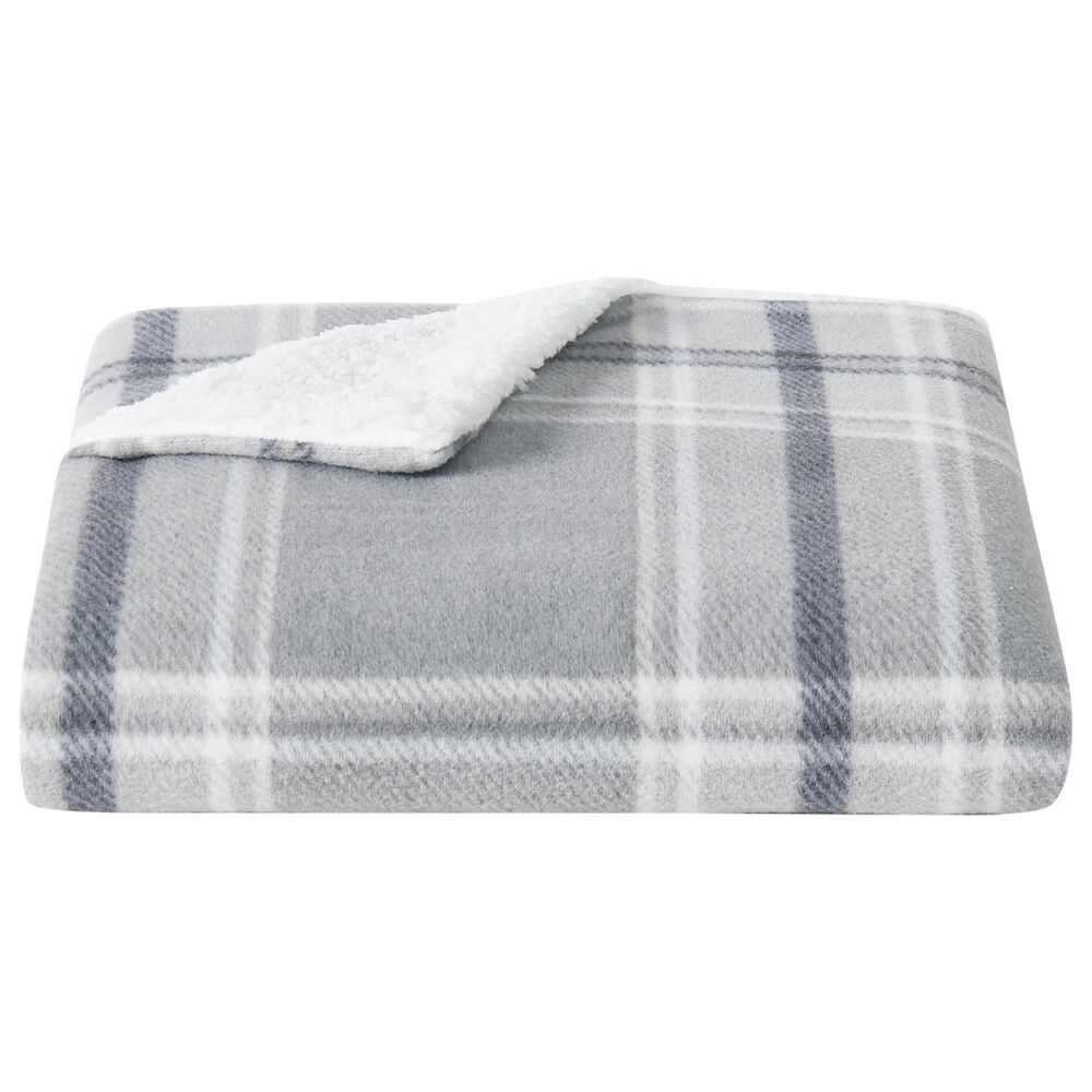 Pem America Cannon Cozy Teddy King Blanket in Grey, , large