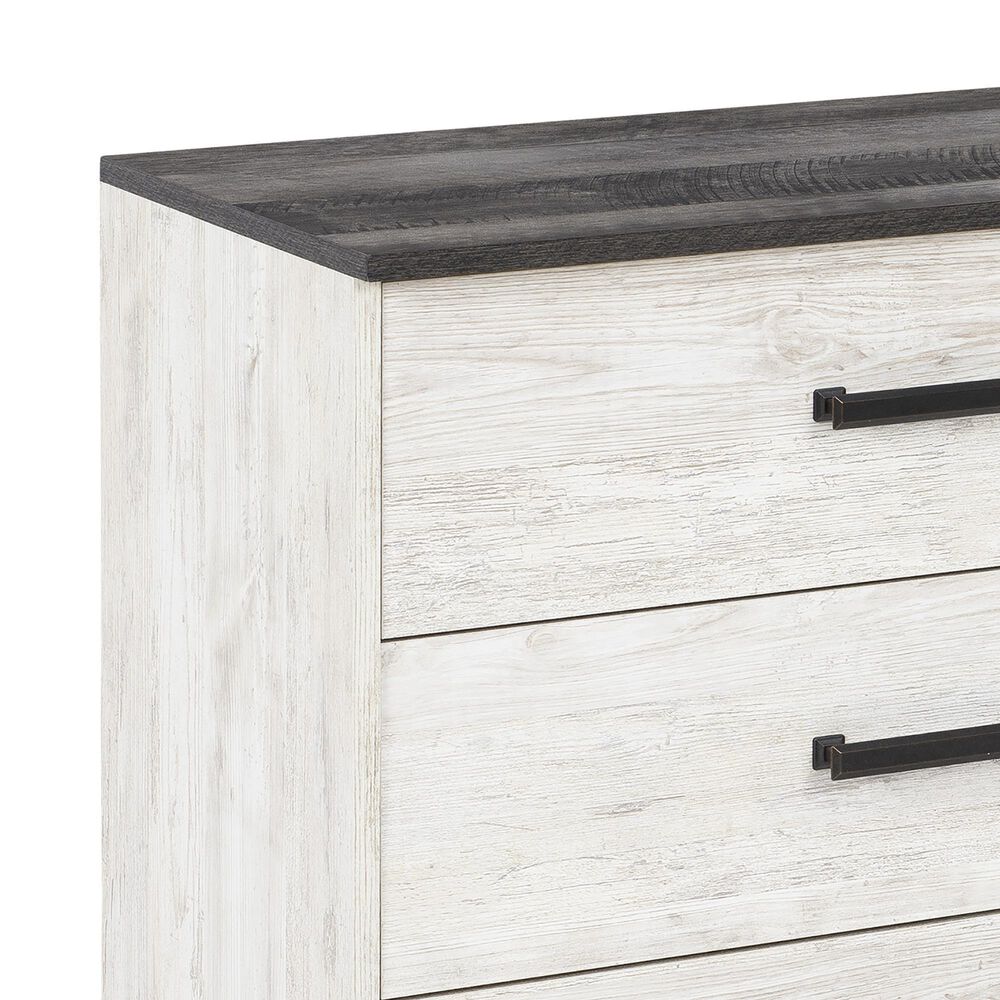 Ashley Shawburn 3-Piece Queen Bedroom Set in Whitewash and Charcoal Gray, , large