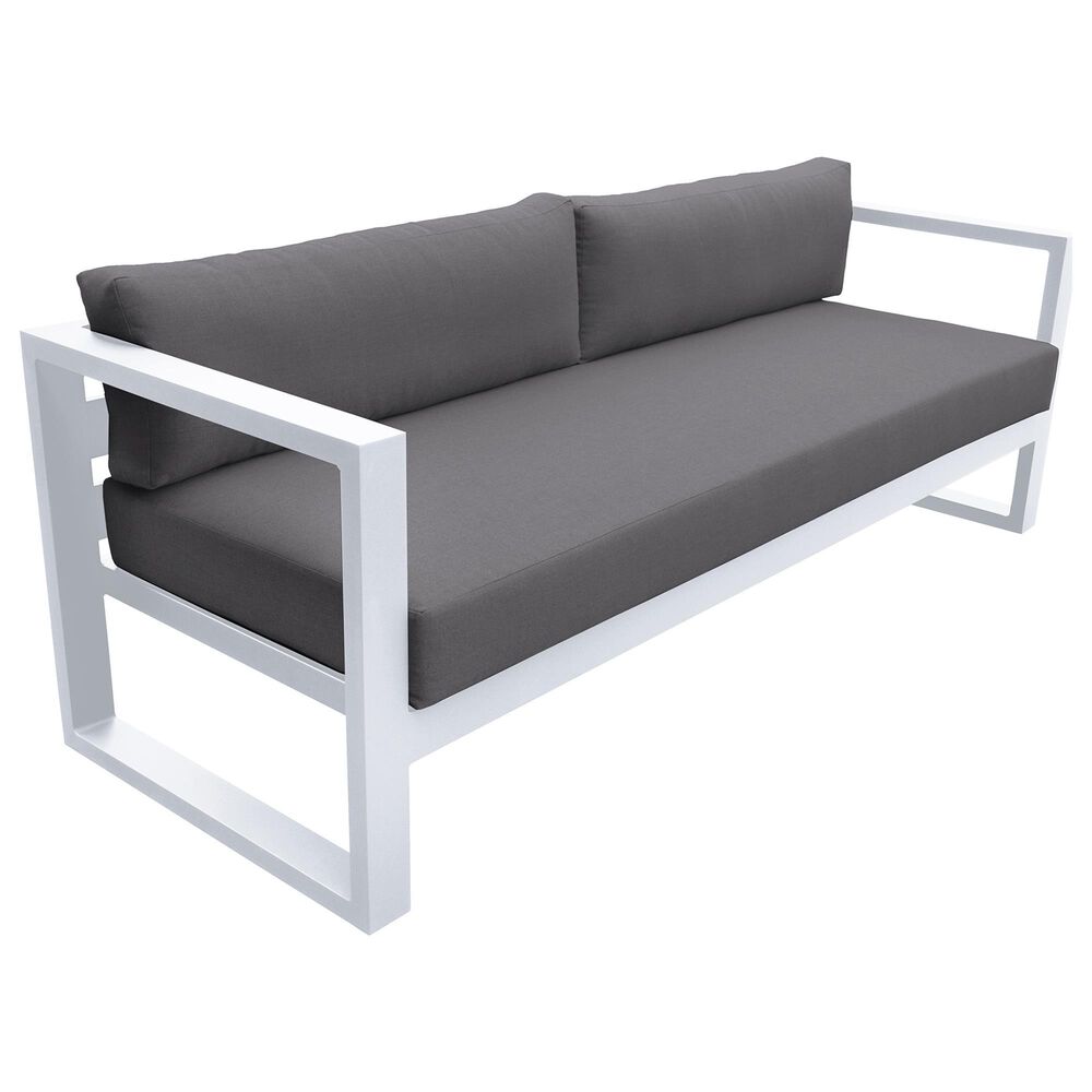 Blue River Aelani 4-Piece Patio Chat Set in White, , large
