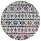 Amer Rugs Alexandria 6"7" Round Multicolor Area Rug, , large