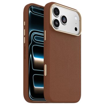 OtterBox Symmetry Cactus Leather MagSafe Case with Camera Control for Apple iPhone 17 Pro Max in Desert Saddle, , large