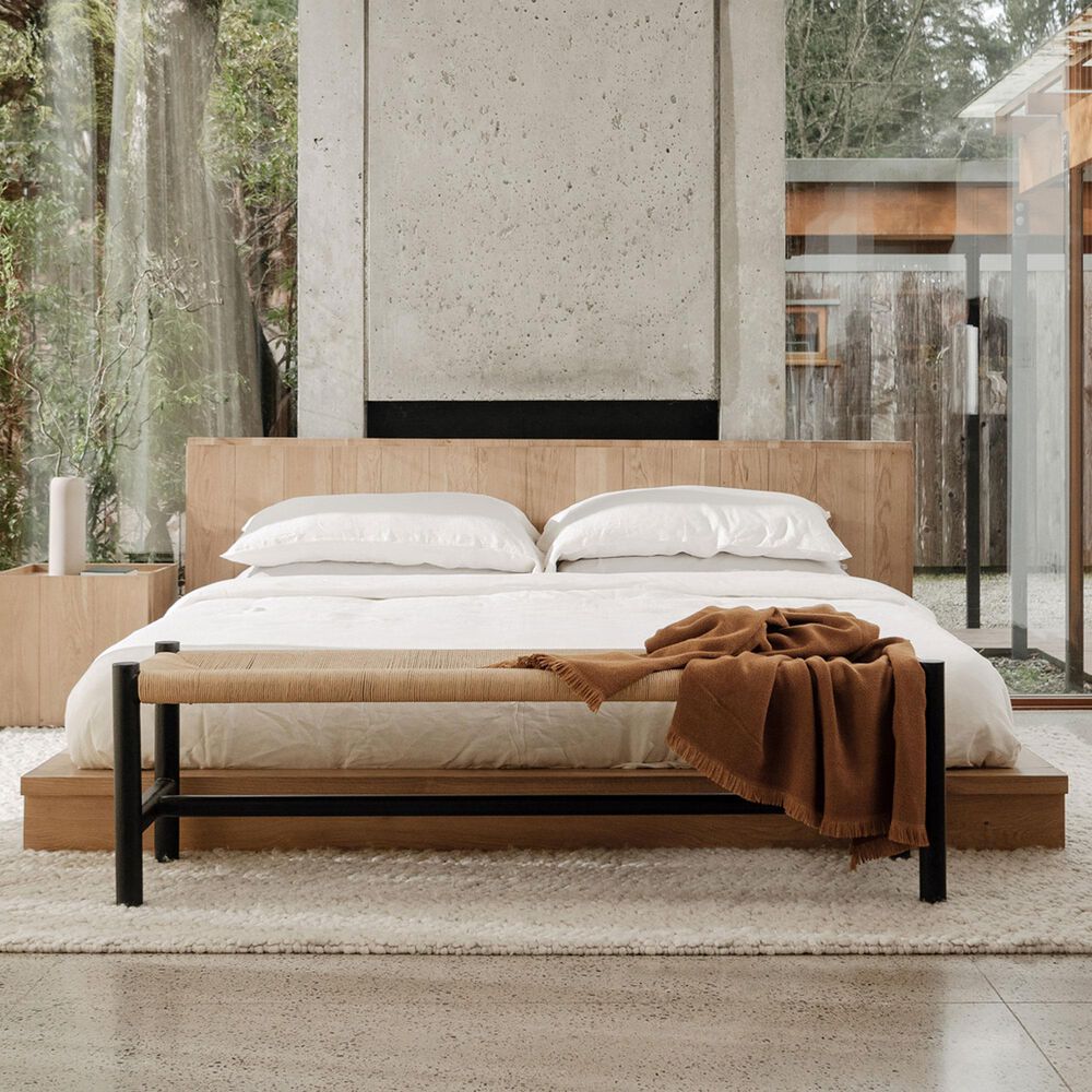 Moe&#39;s Home Collection Plank King Platform Bed in Natural, , large