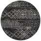 Safavieh Adirondack ADR111C 4" Round Black and Silver Area Rug, , large