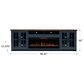 Endress International Nantucket 97" Super Fireplace Console in Blue Denim and Whiskey, , large