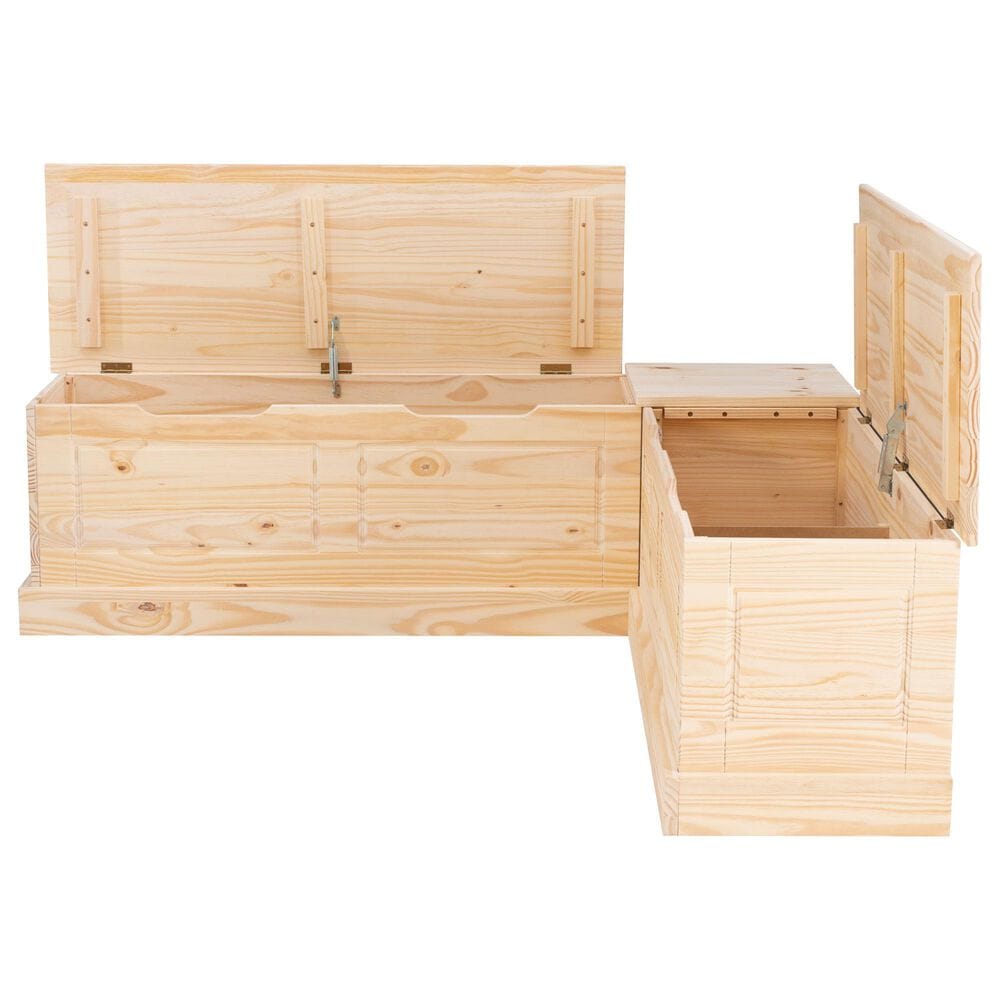 Linon Home Decor Tobin Backless Nook in Unfinished Natural, , large