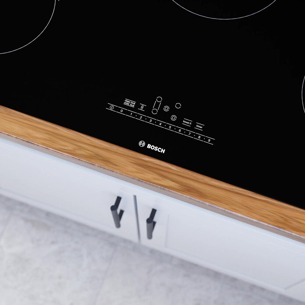 Bosch 800 Series 36&quot; Built-In Electric Cooktop without Frame in Black, , large