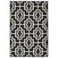 Oriental Weavers Marina 1491Z 3"7" x 5"6" Black and Grey Area Rug, , large