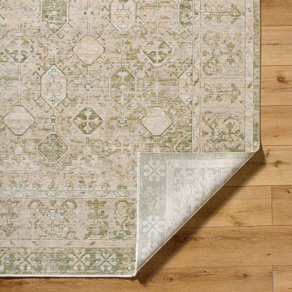 Surya Once Upon a Time Tan, Olive, Light Olive, Light Gray and Pale Blue 8&#39;10&quot; x 11&#39;10&quot; Area Rug, , large