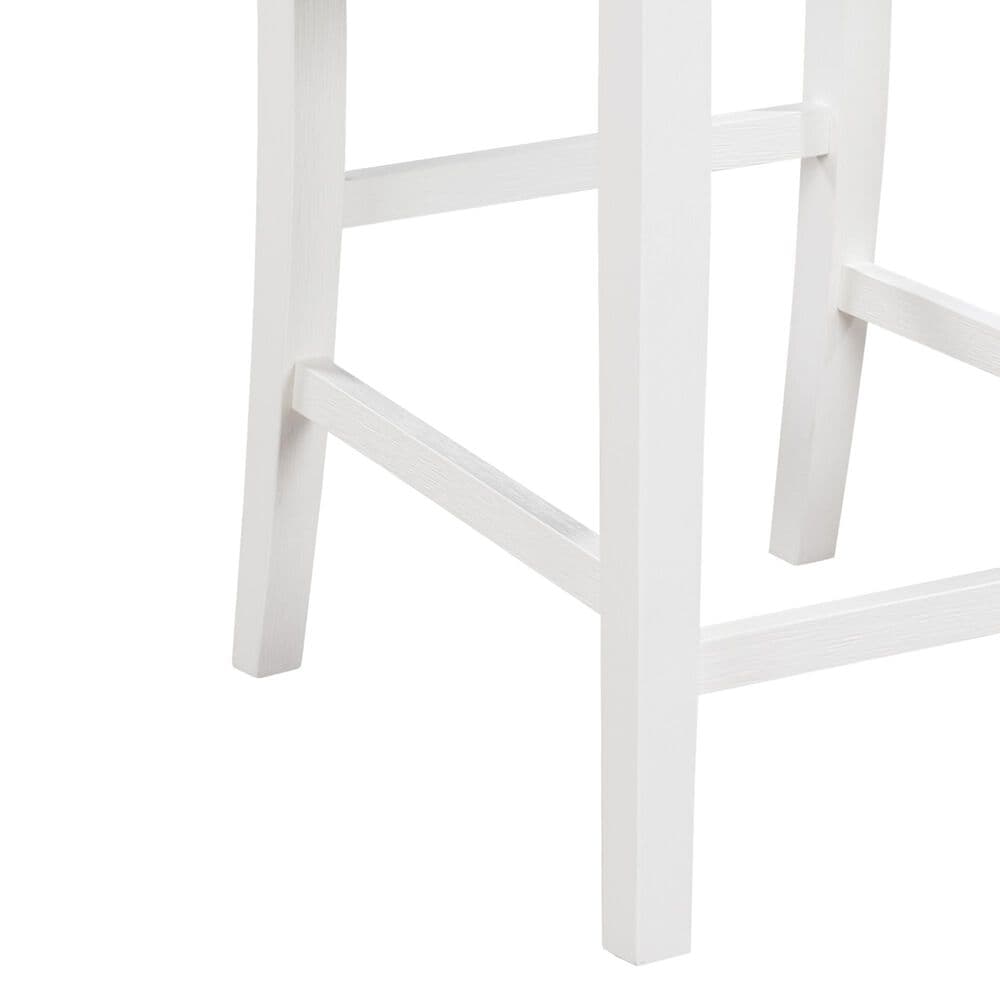 HOMLUX 3-Piece Counter Height Dining Set with Shelves and 2-Chair in White and Rich Espresso, , large