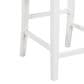 HOMLUX 3-Piece Counter Height Dining Set with Shelves and 2-Chair in White and Rich Espresso, , large