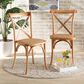 Baxton Studio Tartan Side Chair in Natural Brown (Set of 2), , large