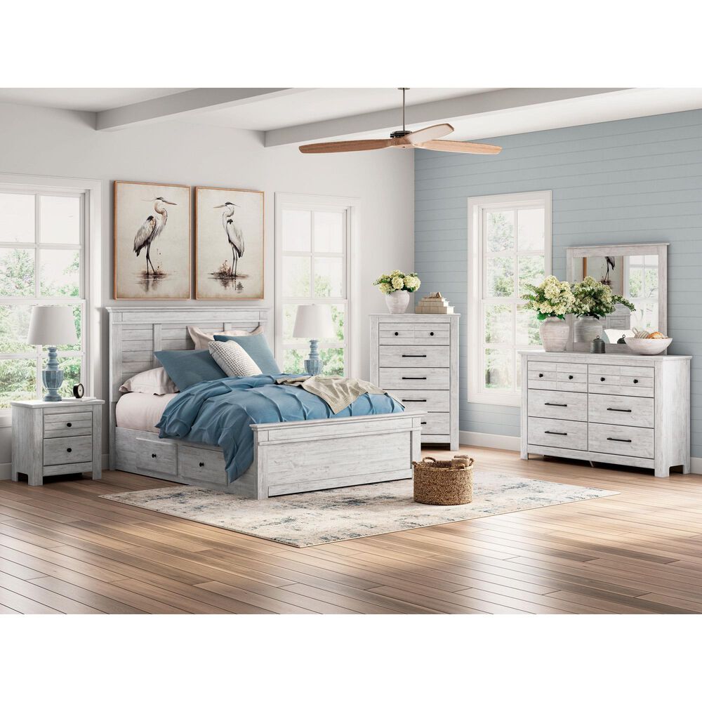 Ashley Makidern 2 Drawer Nightstand in Whitewash, , large