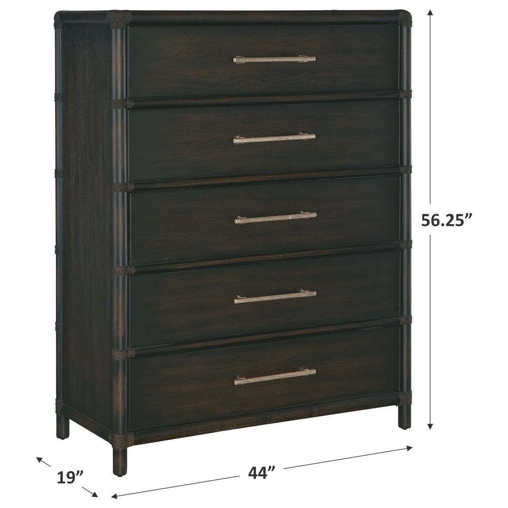 Hooker Furniture Retreat 6-Drawer Chest in Black Sand, , large