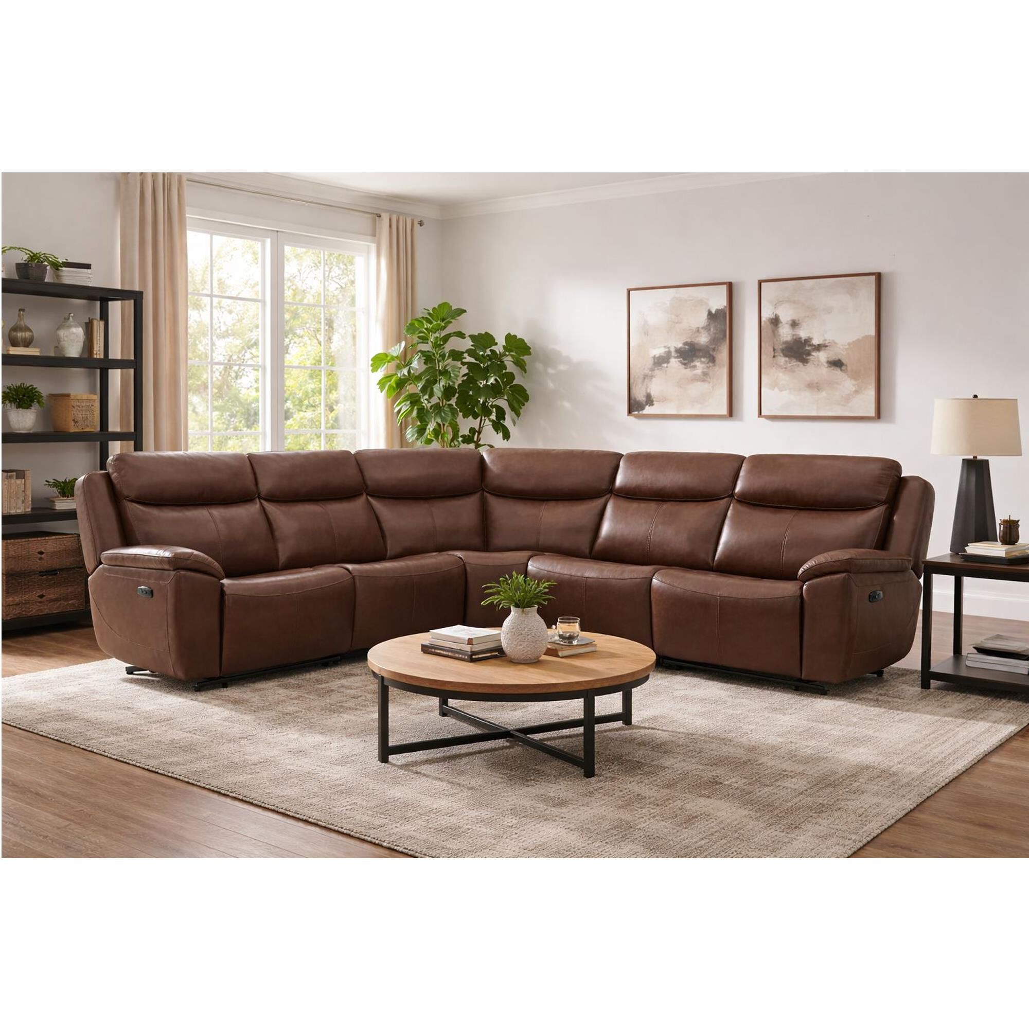 Interlochen Everest P2 6-Piece Power Reclining L-Shaped Sectional