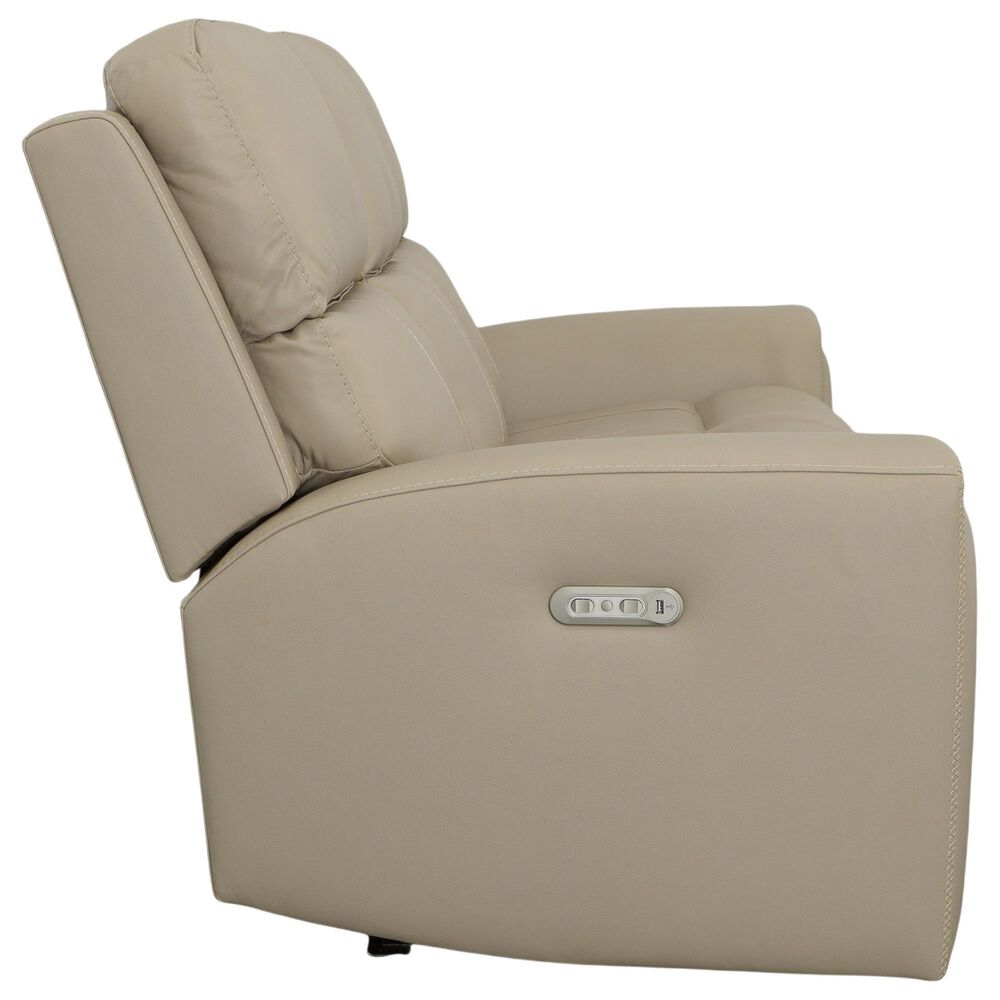 Flexsteel Jarvis Power Reclining Sofa with Headrests in Parchment, , large