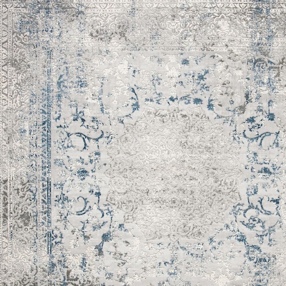 Safavieh Invista Traditional 2&#39; x 8&#39; Grey and Blue Runner, , large