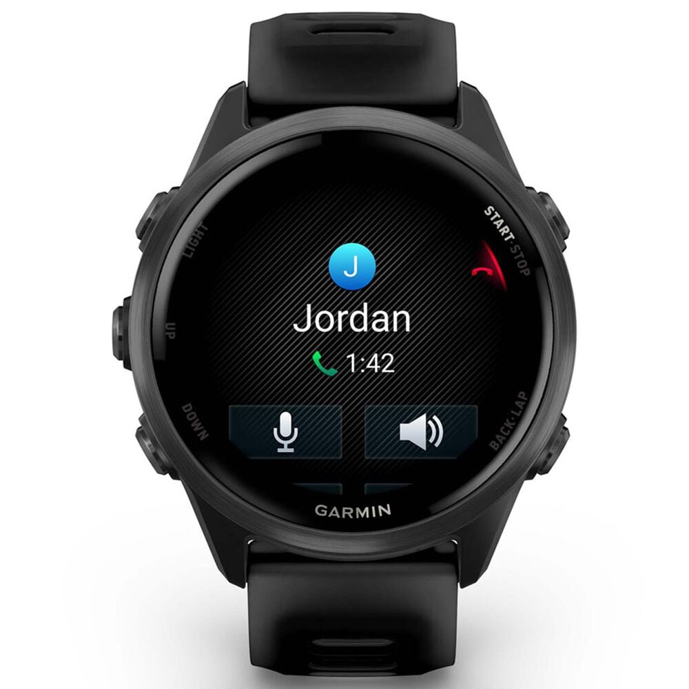 Garmin Forerunner 570 42mm Slate Gray Aluminum Case with Translucent Black and Black Band, , large