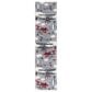 Safavieh Carousel 2" x 8" Light Grey and Red Kids Runner, , large