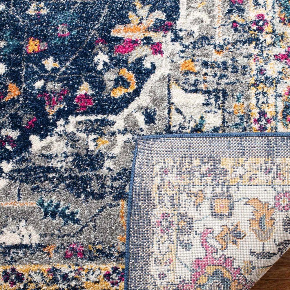 Safavieh Evoke EVK275N 2&#39;2&quot; x 7&#39; Navy and Grey Runner, , large