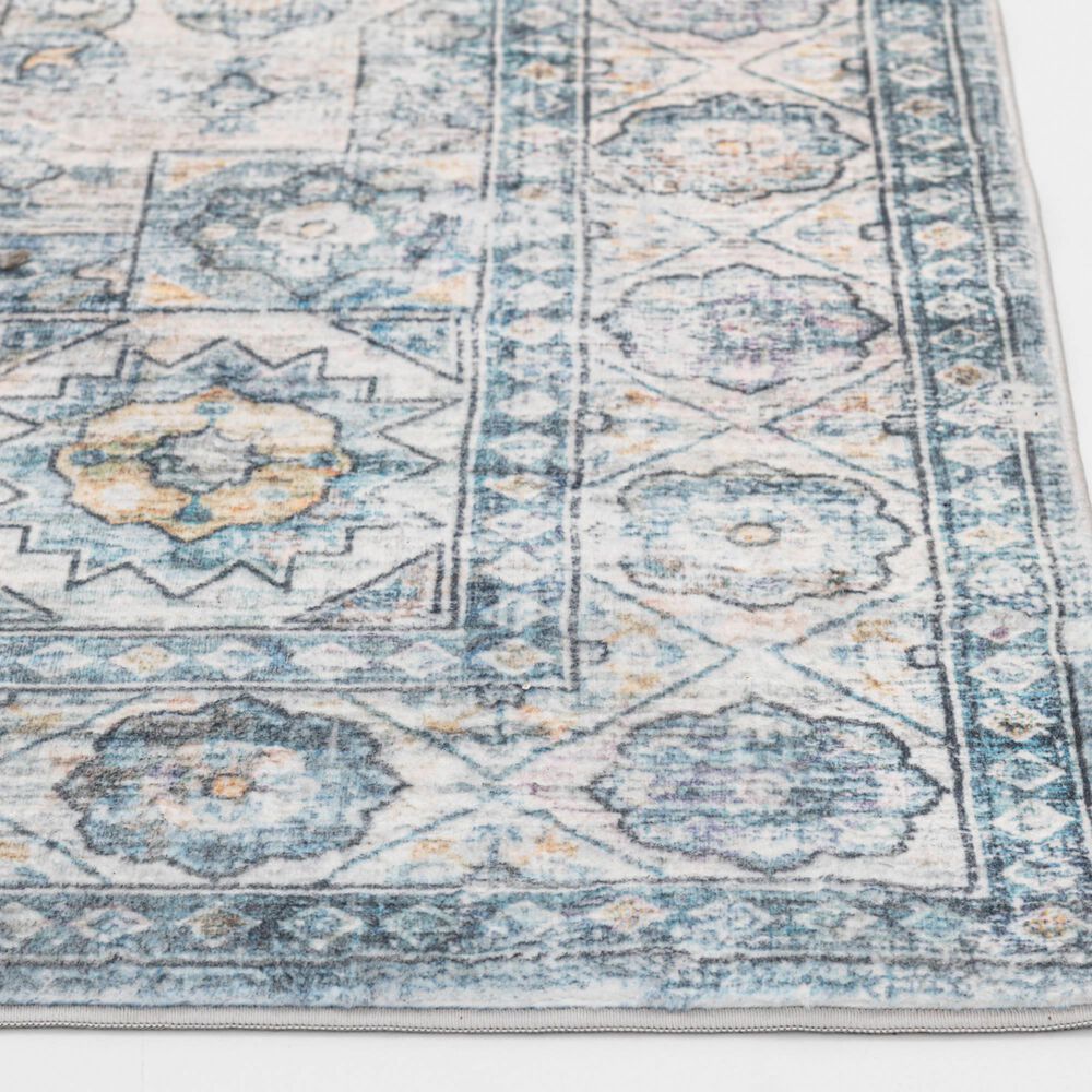 Central Oriental Trisha Yearwood Belmont Daken 5&#39; x 7&#39; Blue and Ivory Area Rug, , large