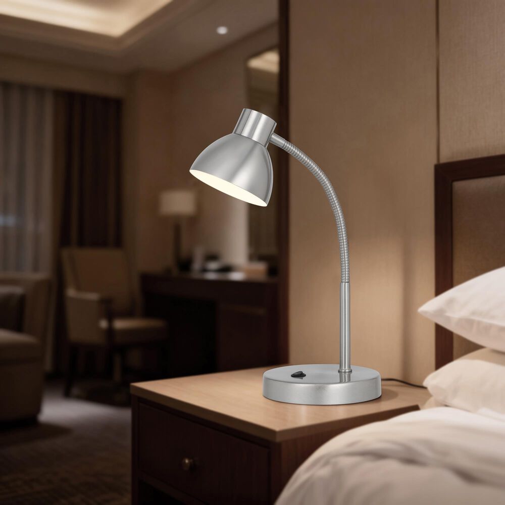 Cal Lighting Noirbeam Desk Lamp in Satin Nickel, , large