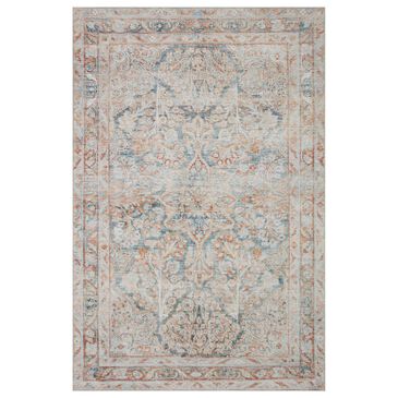Magnolia Home Lenna LEA-02 3"6" x 5"6" Ocean and Apricot Area Rug, , large