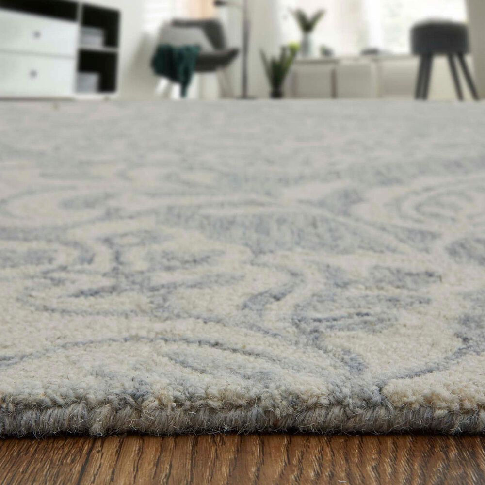 Feizy Belfort 8776F Blue and Gray 10&#39; x 14&#39; Area Rug, , large