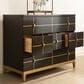 Jennifer Taylor Home Kingsly Storage Chest in Espresso Black and Gold, , large
