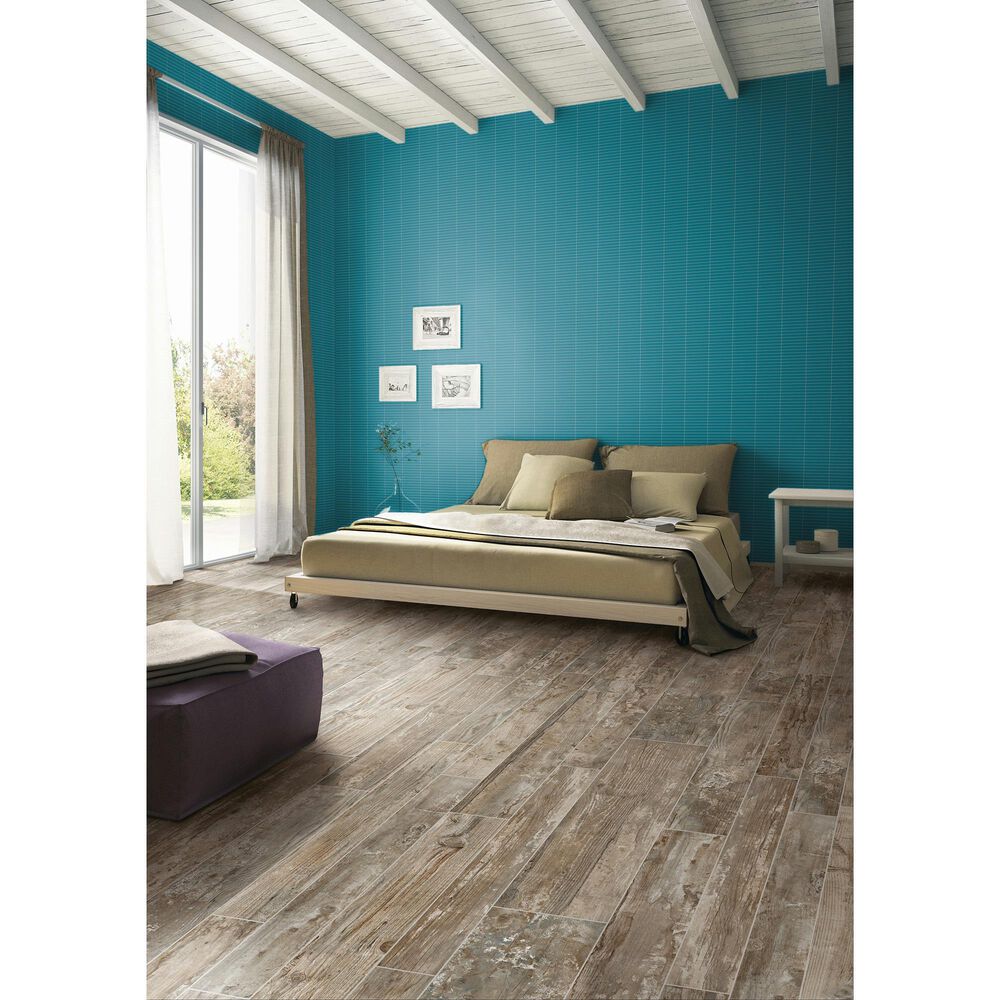 Dal-Tile Color Wheel Ocean Blue 12&quot; x 10&quot; Ceramic Mosaic Sheet, , large