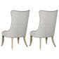 Hooker Furniture Castella Tufted Side Chair with Natural Tan Cushion in Antique Slate (Set of 2), , large