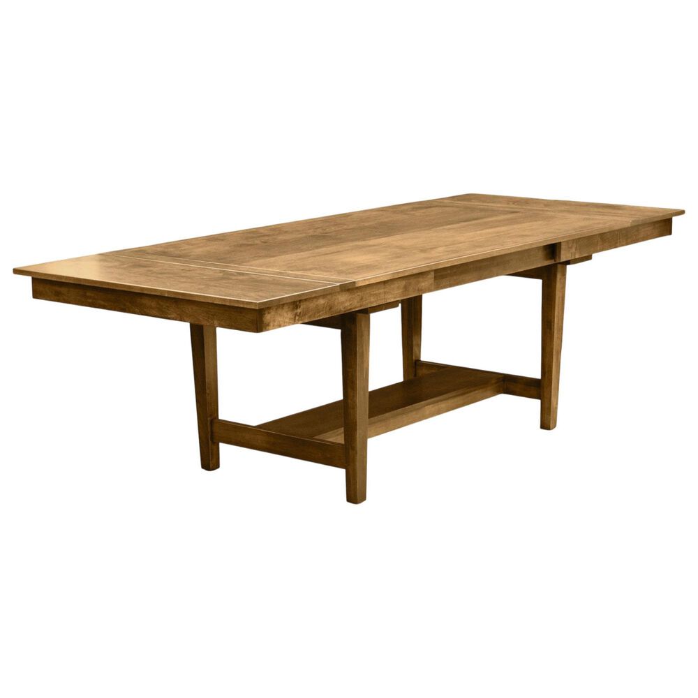 Fleming Furniture Co. Christopher 6-Piece Rectangular Dining Set with Wood and Fabric Side Chairs in Pecan, , large