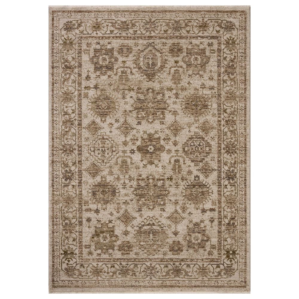 Loloi Haywood Ivory and Taupe 3"6" x 5"7" Area Rug, , large