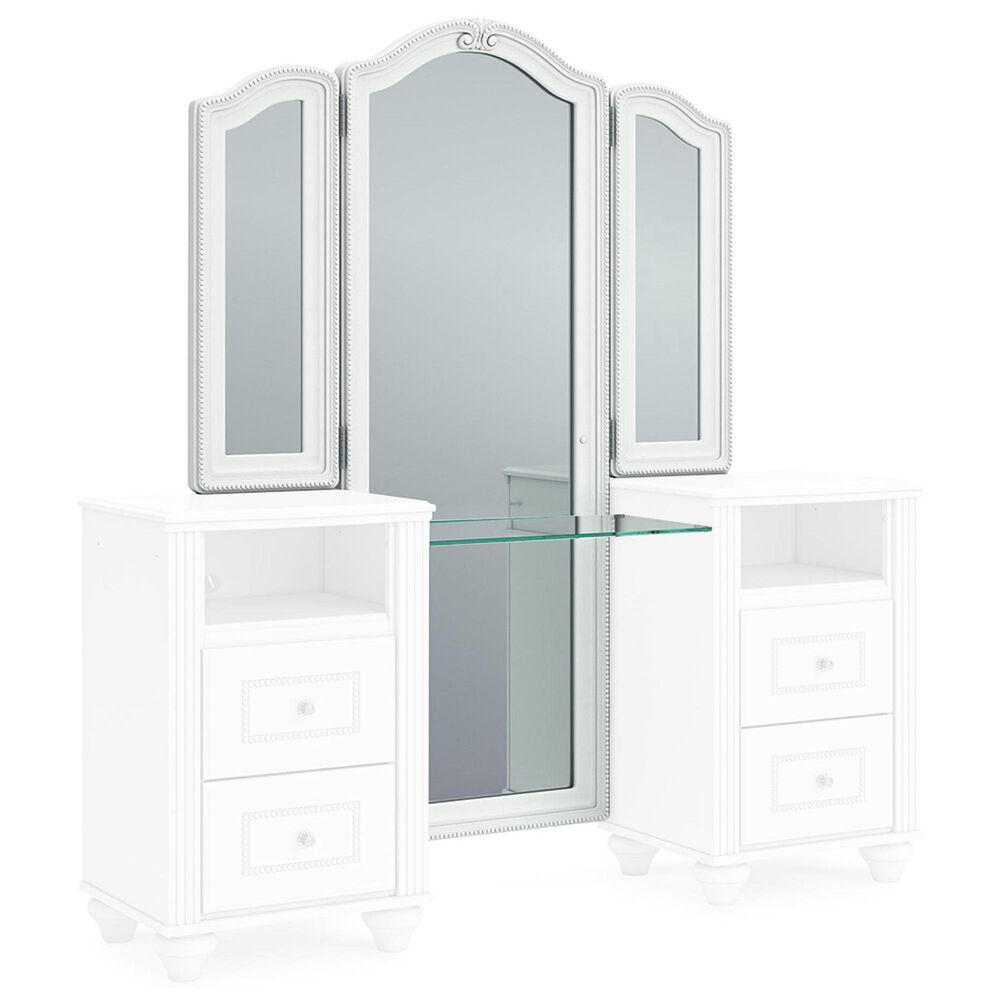 Ashley Kozlani Traditional Vanity Mirror Only in White, , large