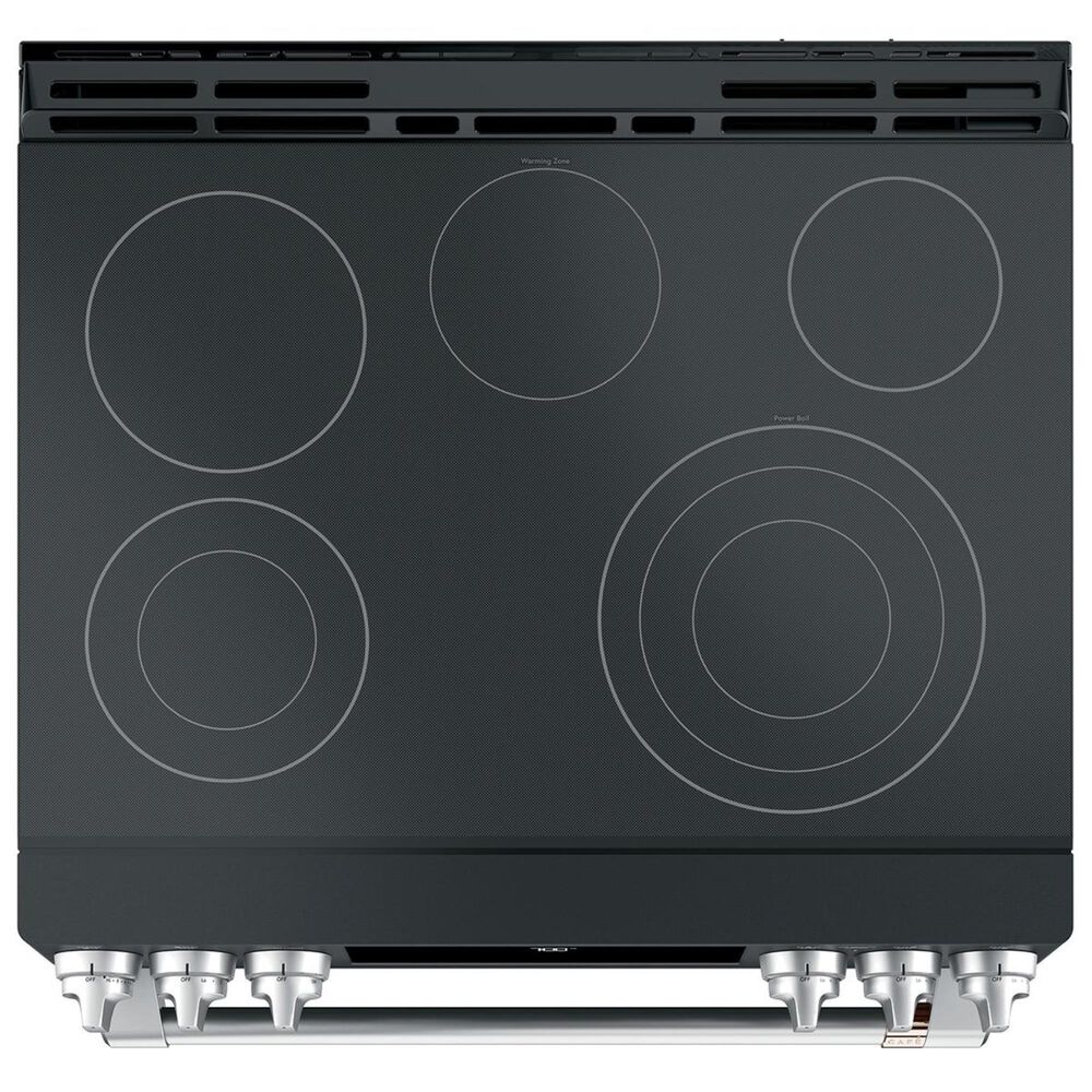 Cafe 30&quot; Slide-In Electric Convection Range in Matte Black, , large