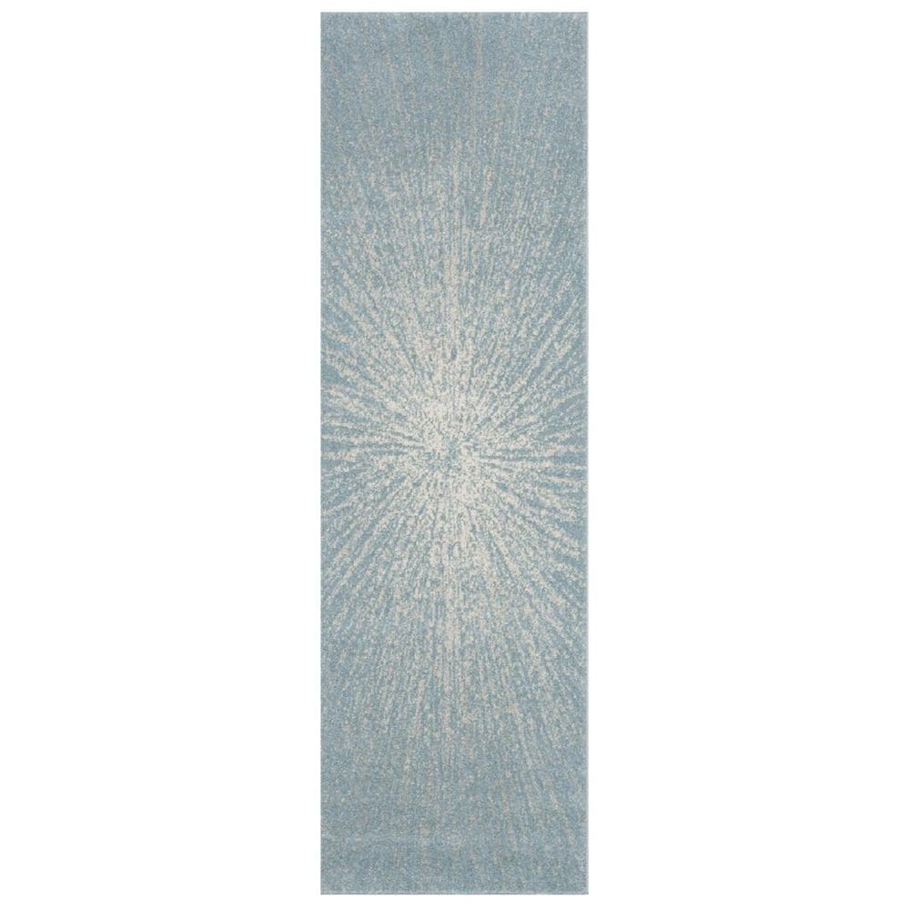 Safavieh Evoke EVK228J 2"2" x 9" Aqua and Ivory Runner, , large