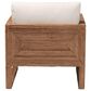 Baxton Studio Helina Arm Chair with Bleached Light Brown Seagrass in White, , large