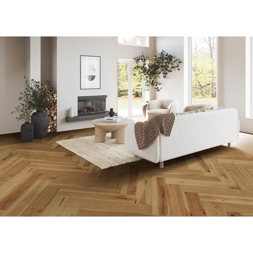 Mannington Maison Provence Herringbone Champagne Hickory Engineered Hardwood, , large