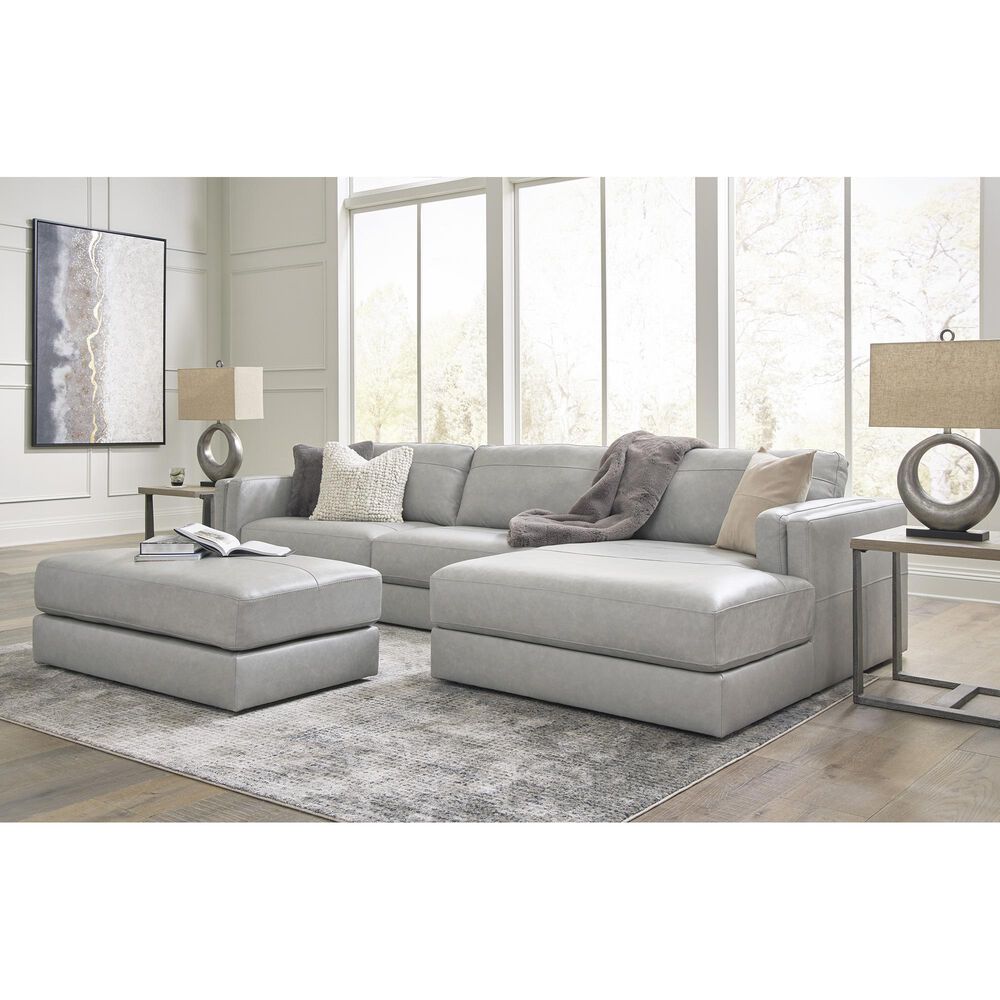 Ashley Amiata Oversized Accent Ottoman in Glacier, , large
