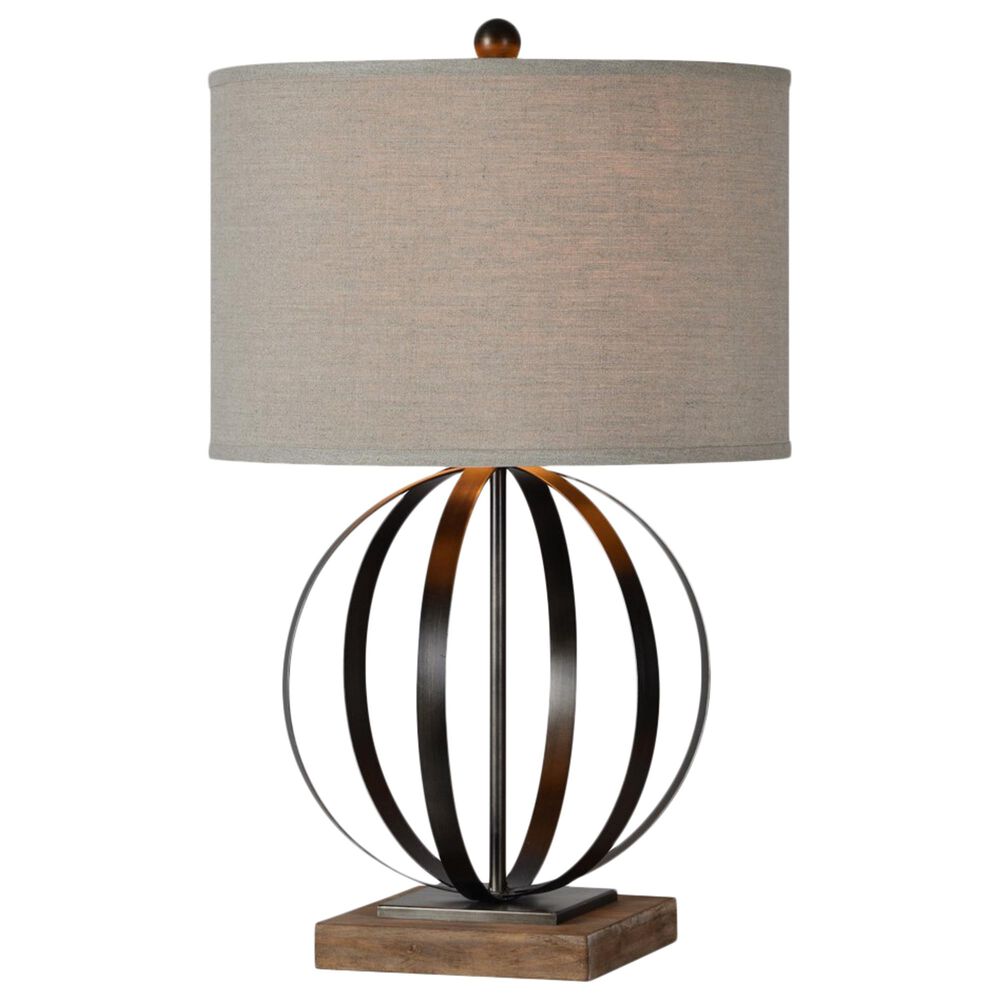 Southern Lighting Currey Table Lamp in Brown and Bronze, , large