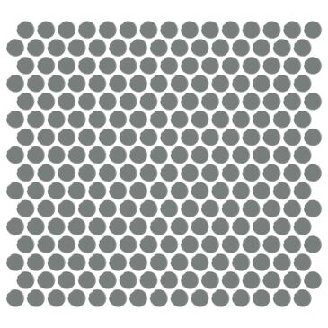 Dal-Tile Color Wheel Suede Gray 13"" X 11"" Ceramic Mosaic Sheet, , large