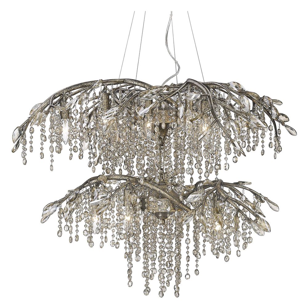 Golden Lighting Autumn Twilight 18-Light Chandelier in Mystic Gold, , large