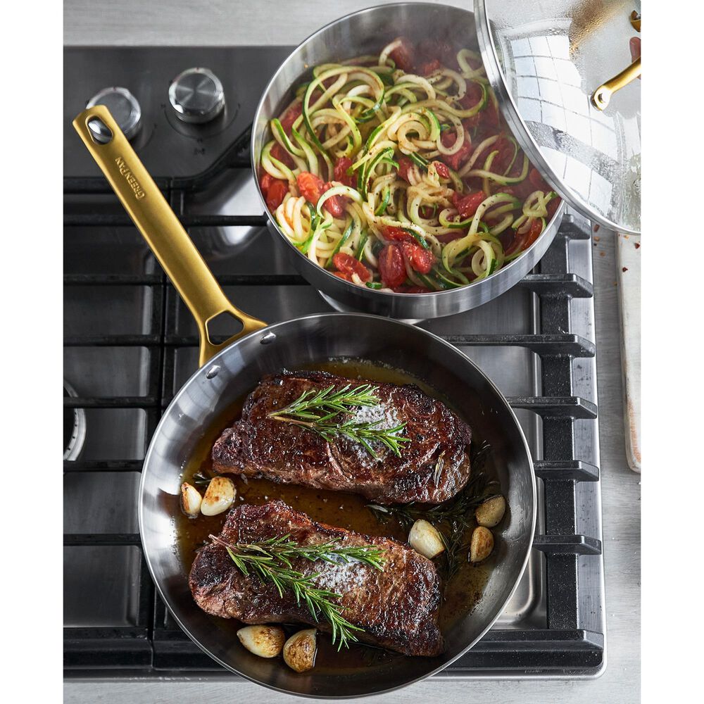 Green Pan Reserve 10-Piece Cookware Set in Stainless Steel, , large
