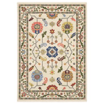 Oriental Weavers Lucca Aztec Floral 2" x 3" Ivory Area Rug, , large