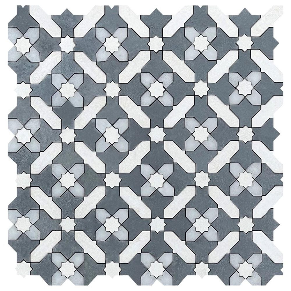 Soho Studio Alpana Safi Cloud 11.81" x 11.81" Cement and Lava Stone Mosaic Sheet, , large